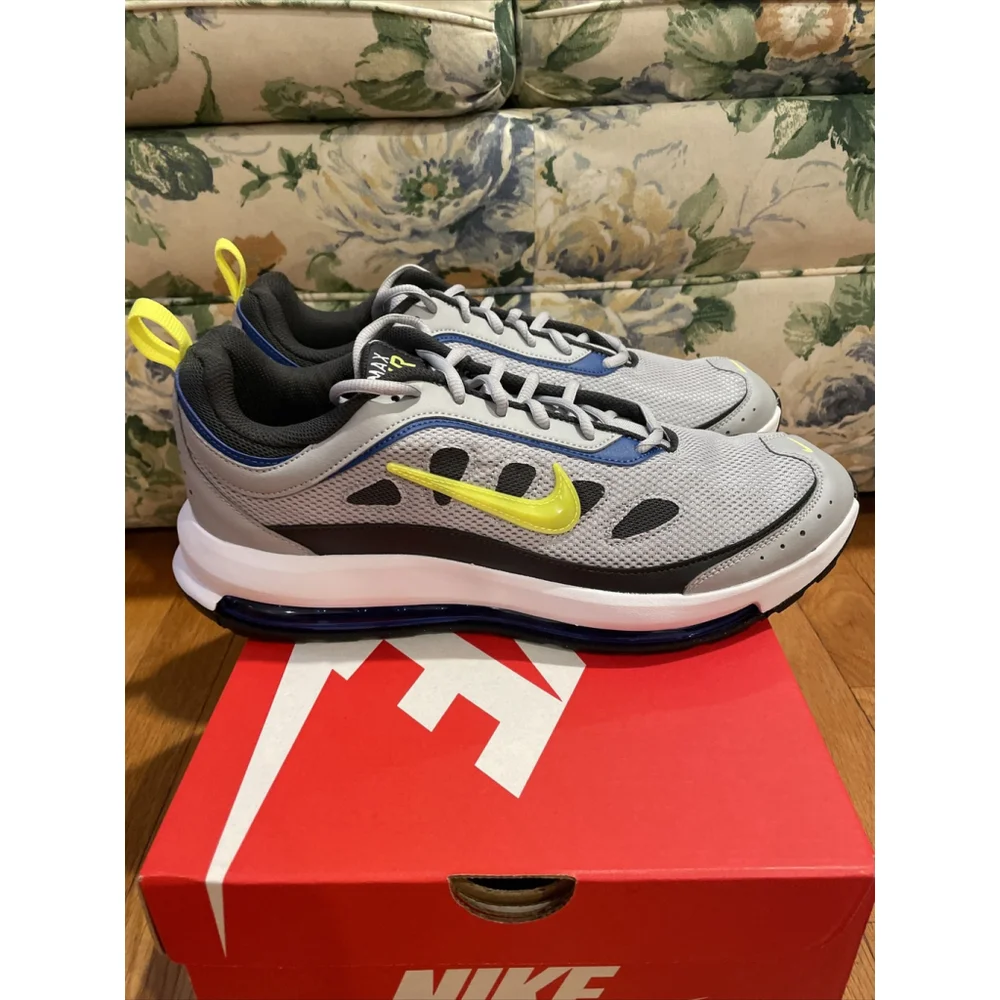 Nike AIR MAX AP Wolf Grey/Lemon Venom/Atlantic Blue CU4826-009 Size 12 New
